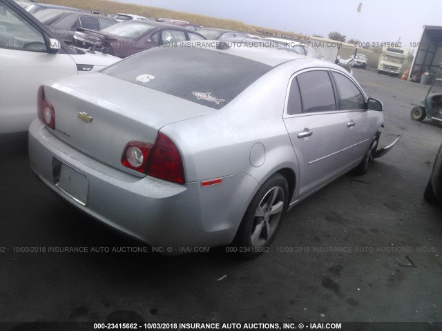 1G1ZC5E02CF129033 - 2012 CHEVROLET MALIBU 1LT SILVER photo 4