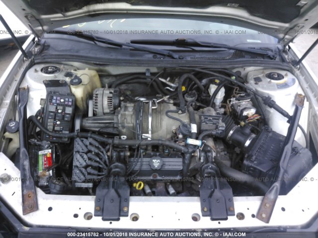 2G2WR524441102140 - 2004 PONTIAC GRAND PRIX GTP ვერცხლისფერი ფოტო 10