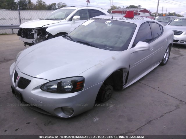 2G2WR524441102140 - 2004 PONTIAC GRAND PRIX GTP ვერცხლისფერი ფოტო 2
