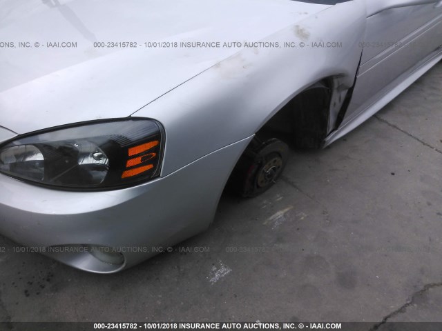 2G2WR524441102140 - 2004 PONTIAC GRAND PRIX GTP SILVER photo 6