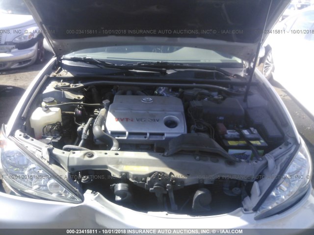 4T1BF30K65U083276 - 2005 TOYOTA CAMRY LE/XLE/SE SILVER photo 10