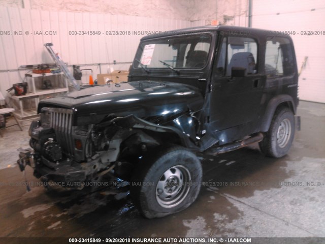 1J4FY29S1PP239619 - 1993 JEEP WRANGLER / YJ  BLACK photo 2