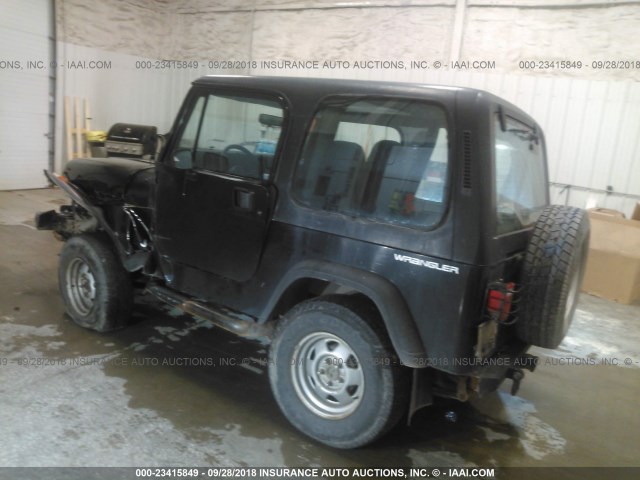 1J4FY29S1PP239619 - 1993 JEEP WRANGLER / YJ  BLACK photo 3