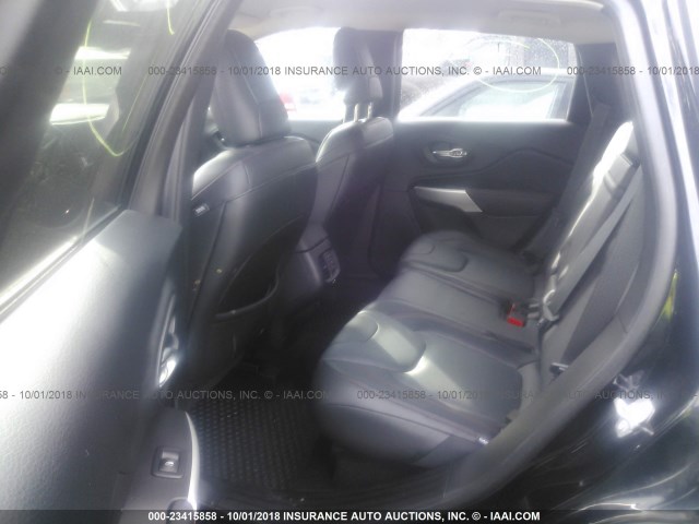 1C4PJMBX1JD532381 - 2018 JEEP CHEROKEE TRAILHAWK BLACK photo 8