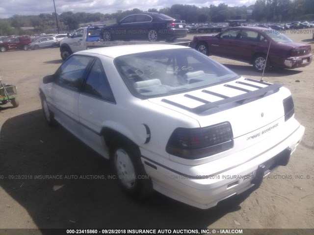 1G2WP14W1JF249405 - 1988 PONTIAC GRAND PRIX SE WHITE photo 3