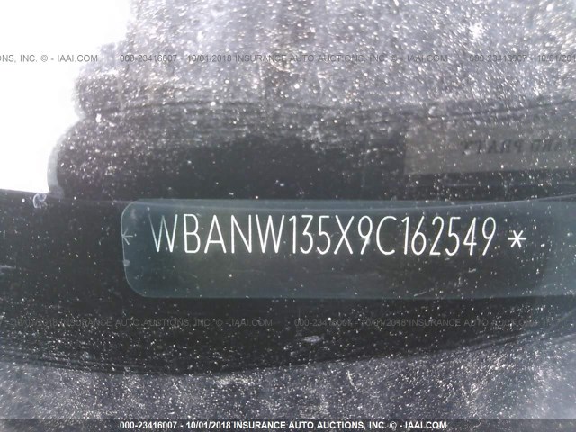 WBANW135X9C162549 - 2009 BMW 535 I BLACK photo 9
