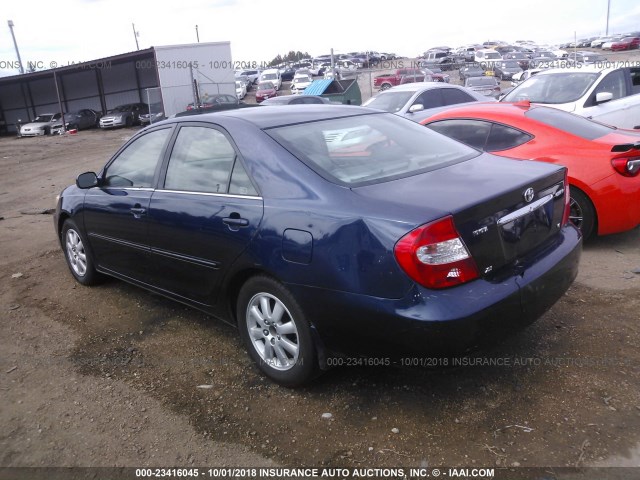 JTDBF32K520010209 - 2002 TOYOTA CAMRY LE/XLE/SE Mavi foto 3