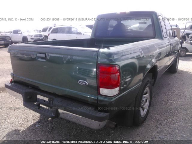 1FTYR14C8YPB85615 - 2000 FORD RANGER SUPER CAB GREEN photo 4