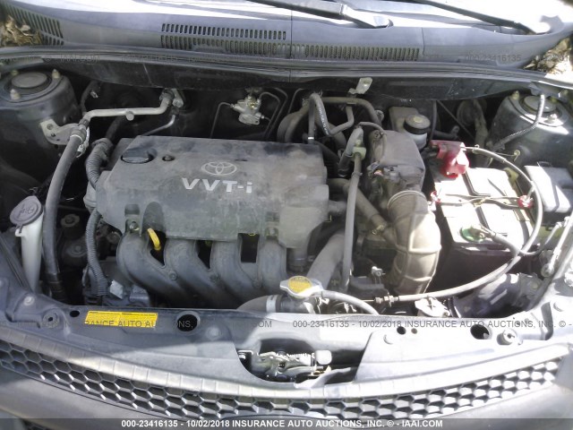 JTKKT624560133423 - 2006 TOYOTA SCION XA შავი ფოტო 10