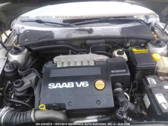 YS3ED49Z233011810 - 2003 SAAB 9-5 ARC GRAY photo 10