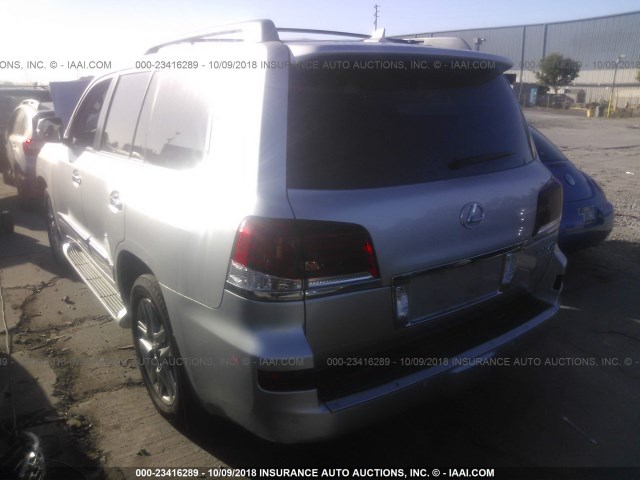 JTJHY7AX1E4141172 - 2014 LEXUS LX 570 SILVER photo 3