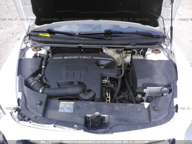 1G1ZH57B39F121225 - 2009 CHEVROLET MALIBU 1LT თეთრი ფოტო 10