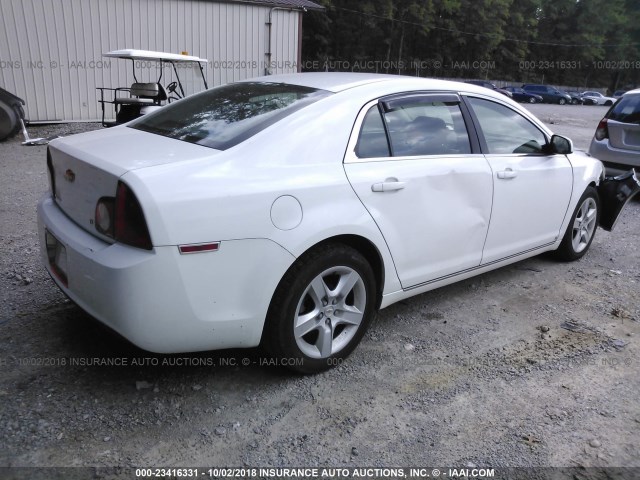 1G1ZH57B39F121225 - 2009 CHEVROLET MALIBU 1LT თეთრი ფოტო 4