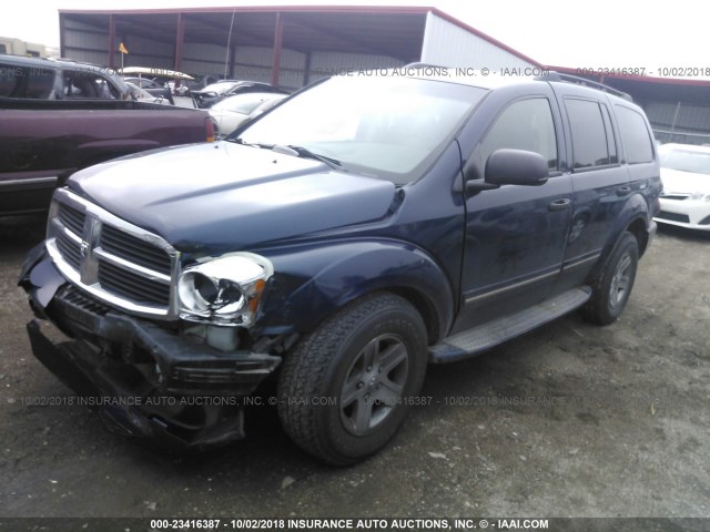 1D8HB58D55F561589 - 2005 DODGE DURANGO LIMITED BLUE photo 2