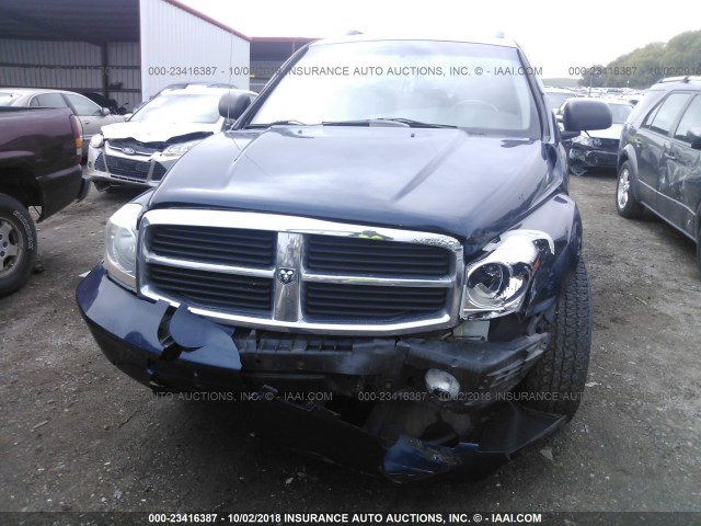 1D8HB58D55F561589 - 2005 DODGE DURANGO LIMITED BLUE photo 6