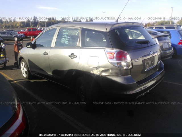 2T1KR32E18C706324 - 2008 TOYOTA COROLLA MATRIX XR GRAY photo 3
