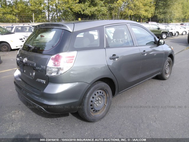 2T1KR32E18C706324 - 2008 TOYOTA COROLLA MATRIX XR GRAY photo 4