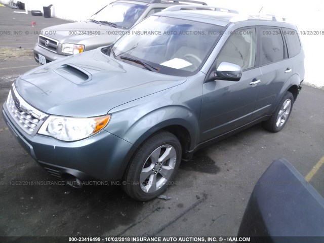 JF2SHGHC4DH406929 - 2013 SUBARU FORESTER TOURING 浅蓝色 照片 2