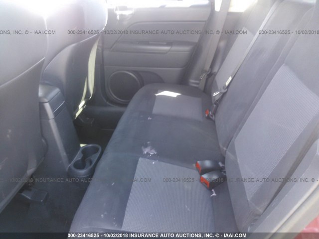 1C4NJDEB6CD572997 - 2012 JEEP COMPASS LATITUDE 红色 照片 8