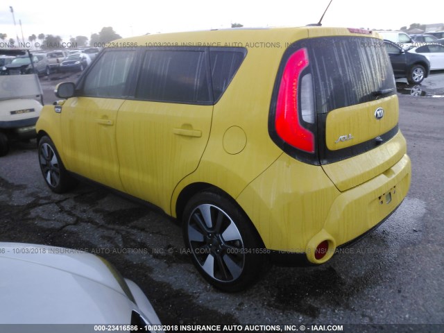 KNDJX3A51E7027735 - 2014 KIA SOUL ! YELLOW photo 3