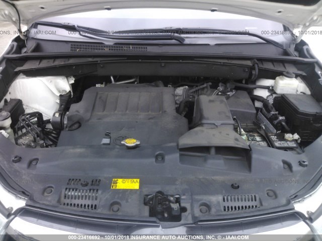 5TDJKRFH2FS158491 - 2015 TOYOTA HIGHLANDER XLE თეთრი ფოტო 10
