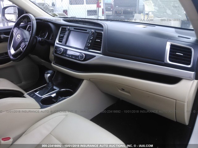 5TDJKRFH2FS158491 - 2015 TOYOTA HIGHLANDER XLE თეთრი ფოტო 5