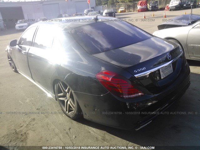 WDDUG8FB3FA111686 - 2015 MERCEDES-BENZ S 550 4MATIC BLACK photo 3