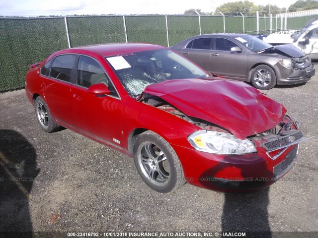 2G1WD58C089117355 - 2008 CHEVROLET IMPALA SUPER SPORT RED photo 1