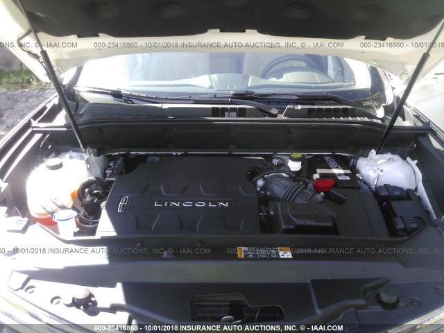 2LMPJ6LR4JBL21984 - 2018 LINCOLN MKX RESERVE Սպիտակ լուսանկար 10