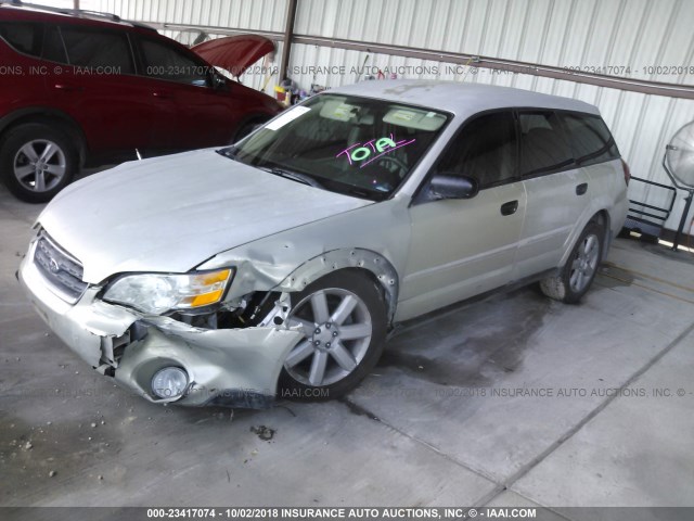 4S4BP61C667363317 - 2006 SUBARU LEGACY OUTBACK 2.5I BROWN photo 2