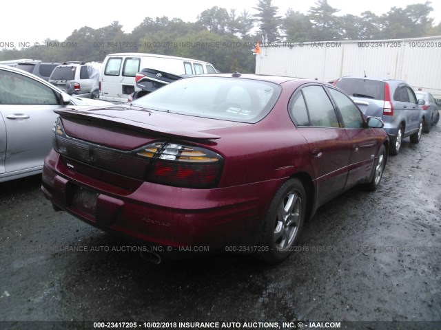 1G2HY54K834168765 - 2003 PONTIAC BONNEVILLE SLE RED photo 4