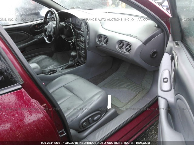 1G2HY54K834168765 - 2003 PONTIAC BONNEVILLE SLE RED photo 5