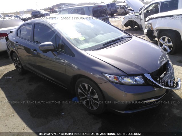 19XFB2F86FE081938 - 2015 HONDA CIVIC EX TAN photo 1