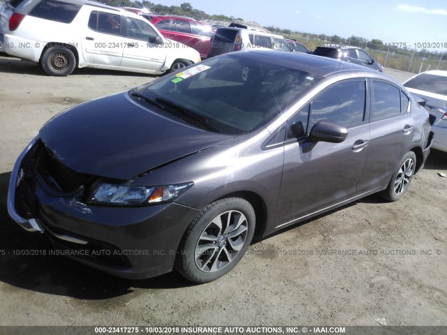 19XFB2F86FE081938 - 2015 HONDA CIVIC EX TAN photo 2
