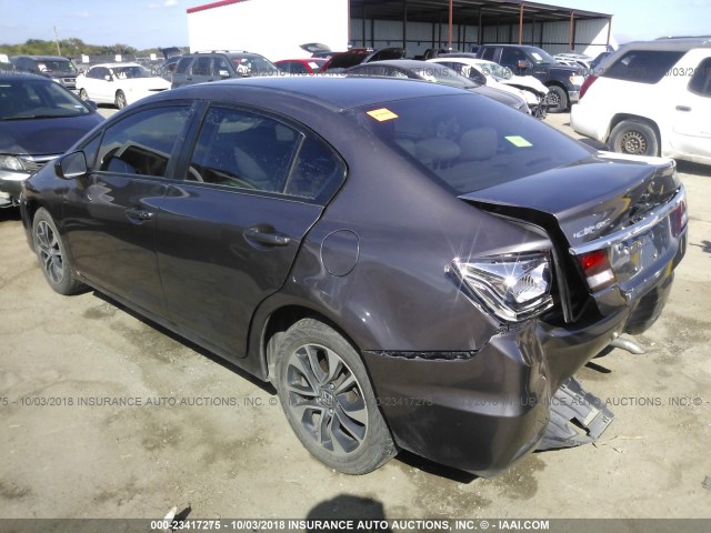 19XFB2F86FE081938 - 2015 HONDA CIVIC EX TAN photo 3