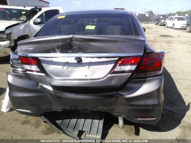 19XFB2F86FE081938 - 2015 HONDA CIVIC EX TAN photo 6