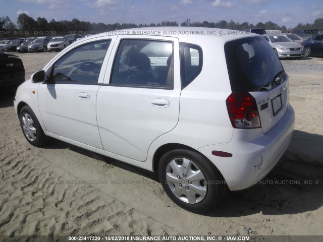 KL1TJ62644B215347 - 2004 CHEVROLET AVEO LS WHITE photo 3