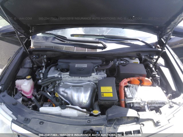 4T1BD1FK8DU092318 - 2013 TOYOTA CAMRY HYBRID/LE/XLE 黑色 照片 10