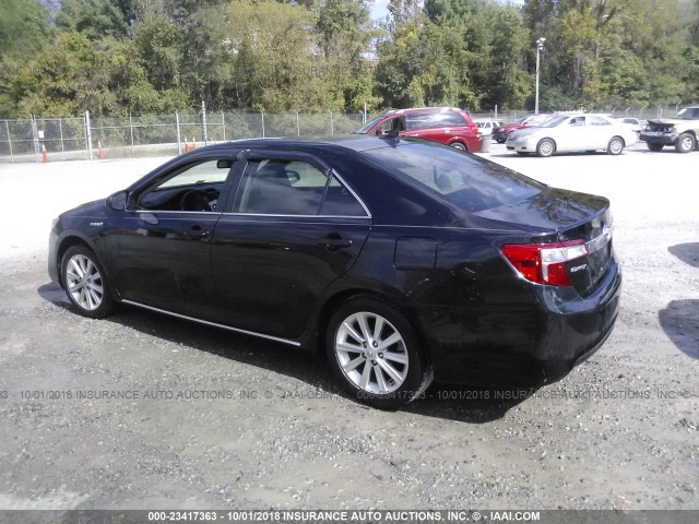 4T1BD1FK8DU092318 - 2013 TOYOTA CAMRY HYBRID/LE/XLE 黑色 照片 3