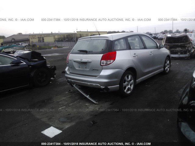 2T1KR32E03C090897 - 2003 TOYOTA COROLLA MATRIX XR SILVER photo 4