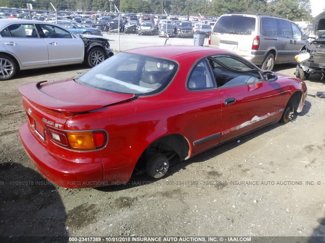 JT2AT86F2P0111559 - 1993 TOYOTA CELICA ST RED photo 4