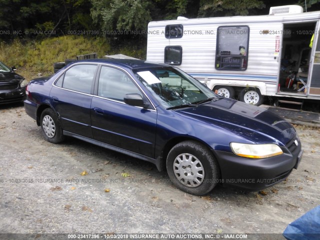 1HGCF86652A079850 - 2002 HONDA ACCORD VALUE BLUE photo 1