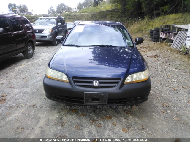 1HGCF86652A079850 - 2002 HONDA ACCORD VALUE BLUE photo 6