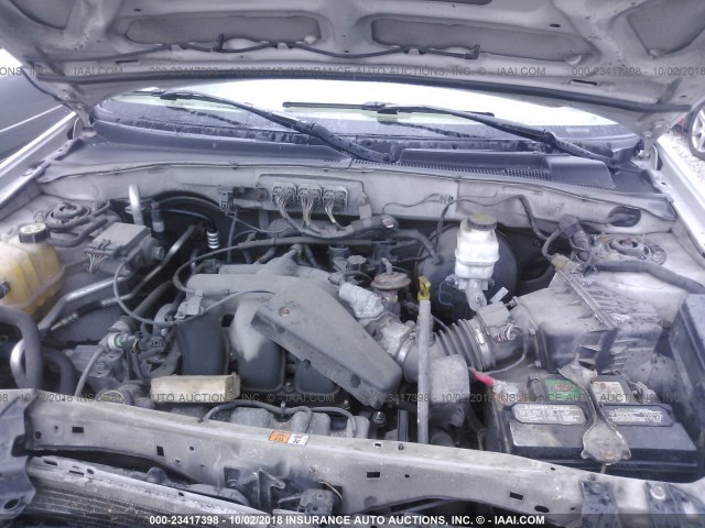 4M2YU57166KJ10500 - 2006 MERCURY MARINER WHITE photo 10