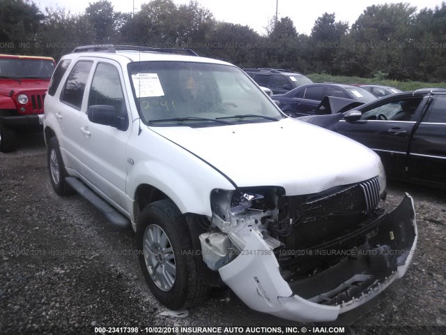 4M2YU57166KJ10500 - 2006 MERCURY MARINER WHITE photo 6