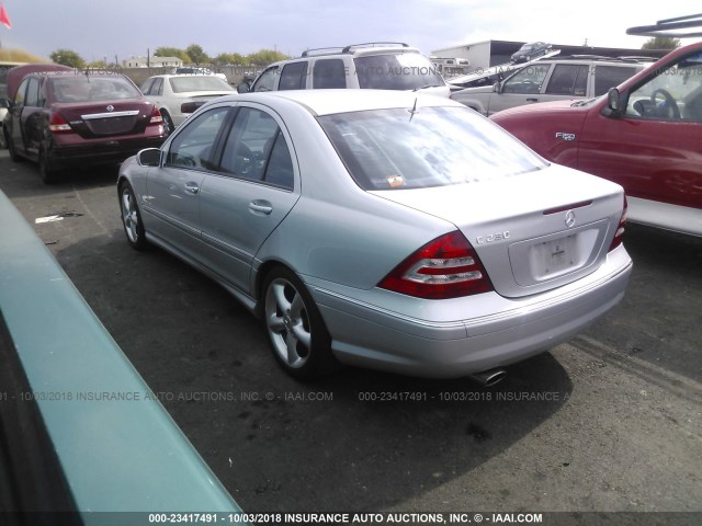 WDBRF52H96F746599 - 2006 MERCEDES-BENZ C GENERATION 2006 230 SILVER photo 3