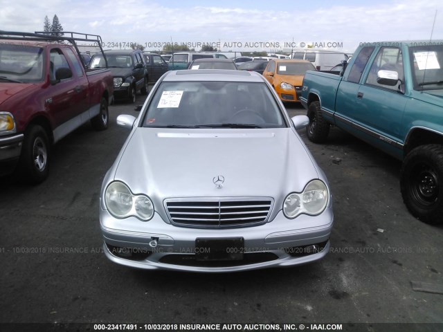 WDBRF52H96F746599 - 2006 MERCEDES-BENZ C GENERATION 2006 230 SILVER photo 6