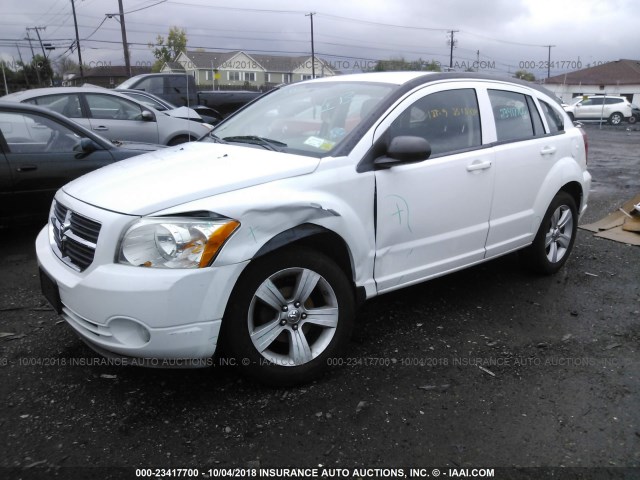 1B3CB3HA3BD120779 - 2011 DODGE CALIBER MAINSTREET WHITE photo 2