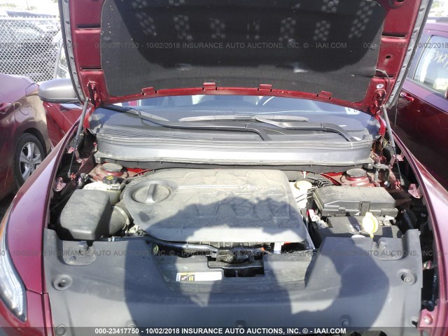 1C4PJMBS7GW104574 - 2016 JEEP CHEROKEE TRAILHAWK 红色 照片 10