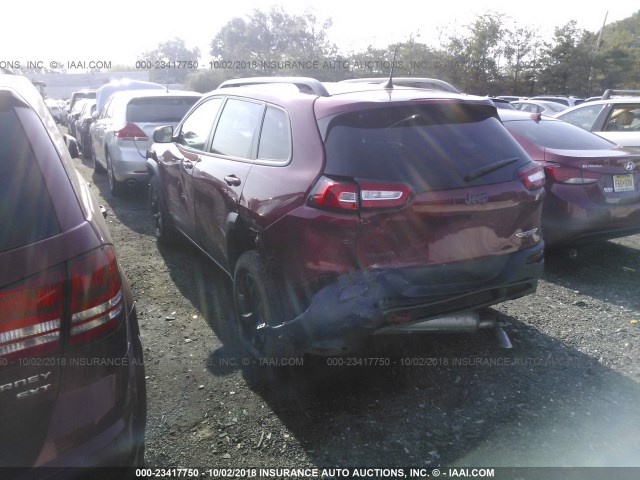 1C4PJMBS7GW104574 - 2016 JEEP CHEROKEE TRAILHAWK 红色 照片 3